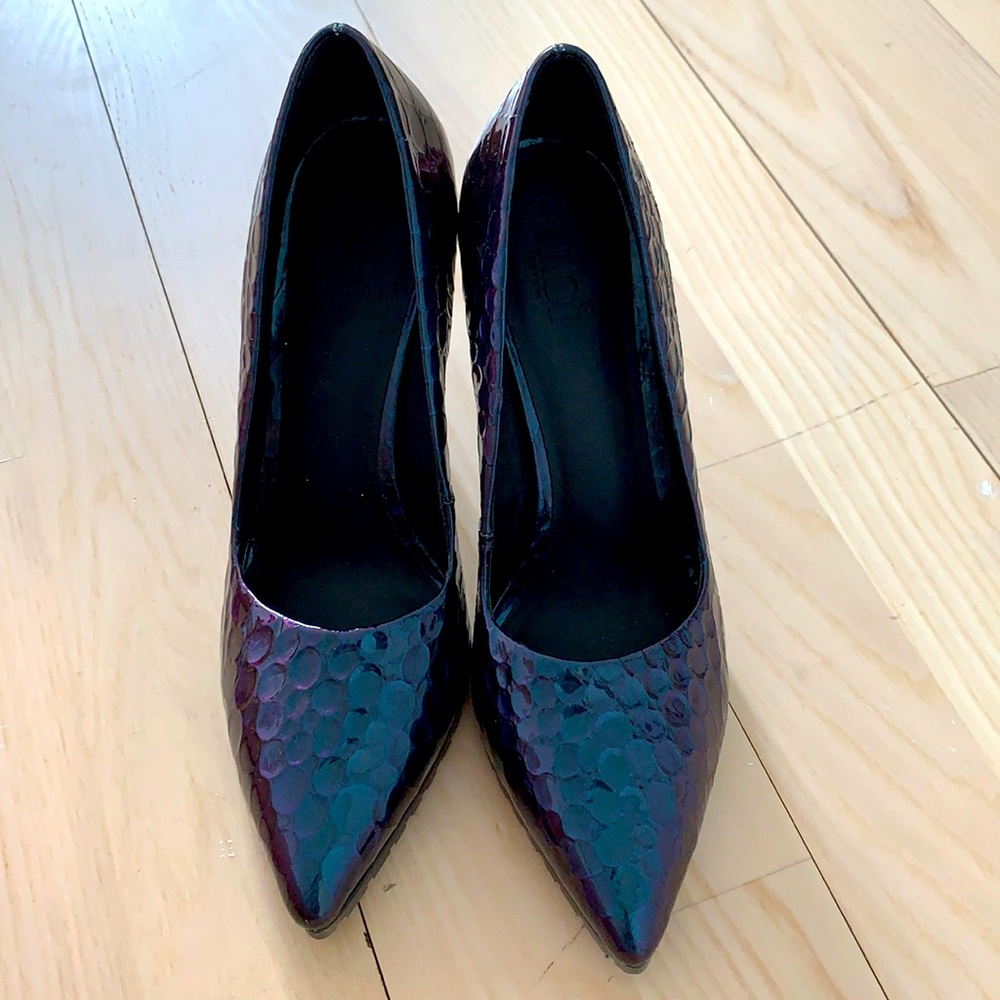 New Tibi iridescent heels